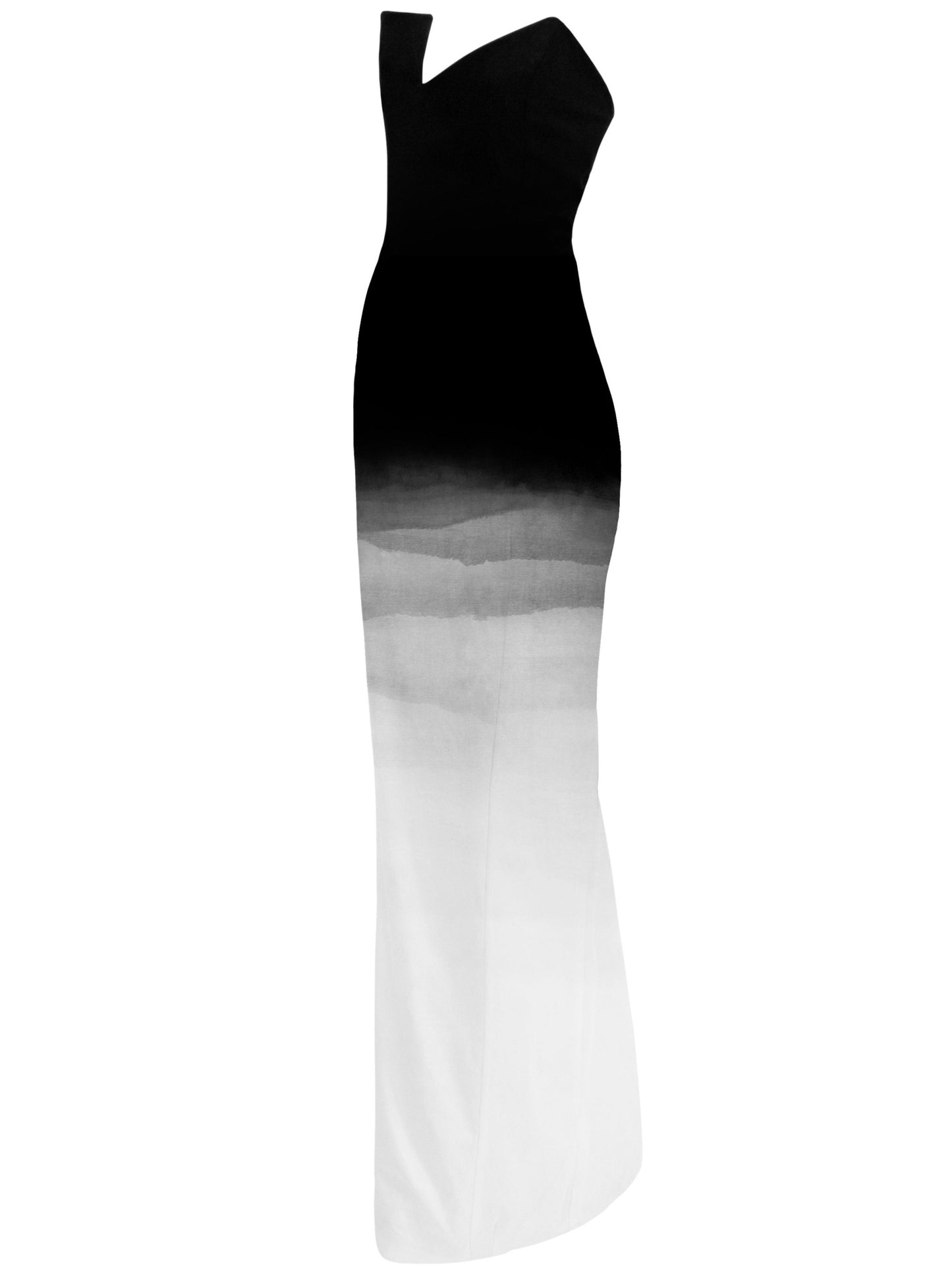 MADE TO ORDER | Ashen Ridge Asymmetrical Dress Hand-Painted 2025