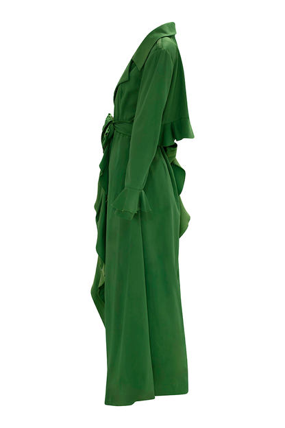 MADE TO ORDER | Hand-Painted Reversible Multiway Wearable Art Trench Coat 2025