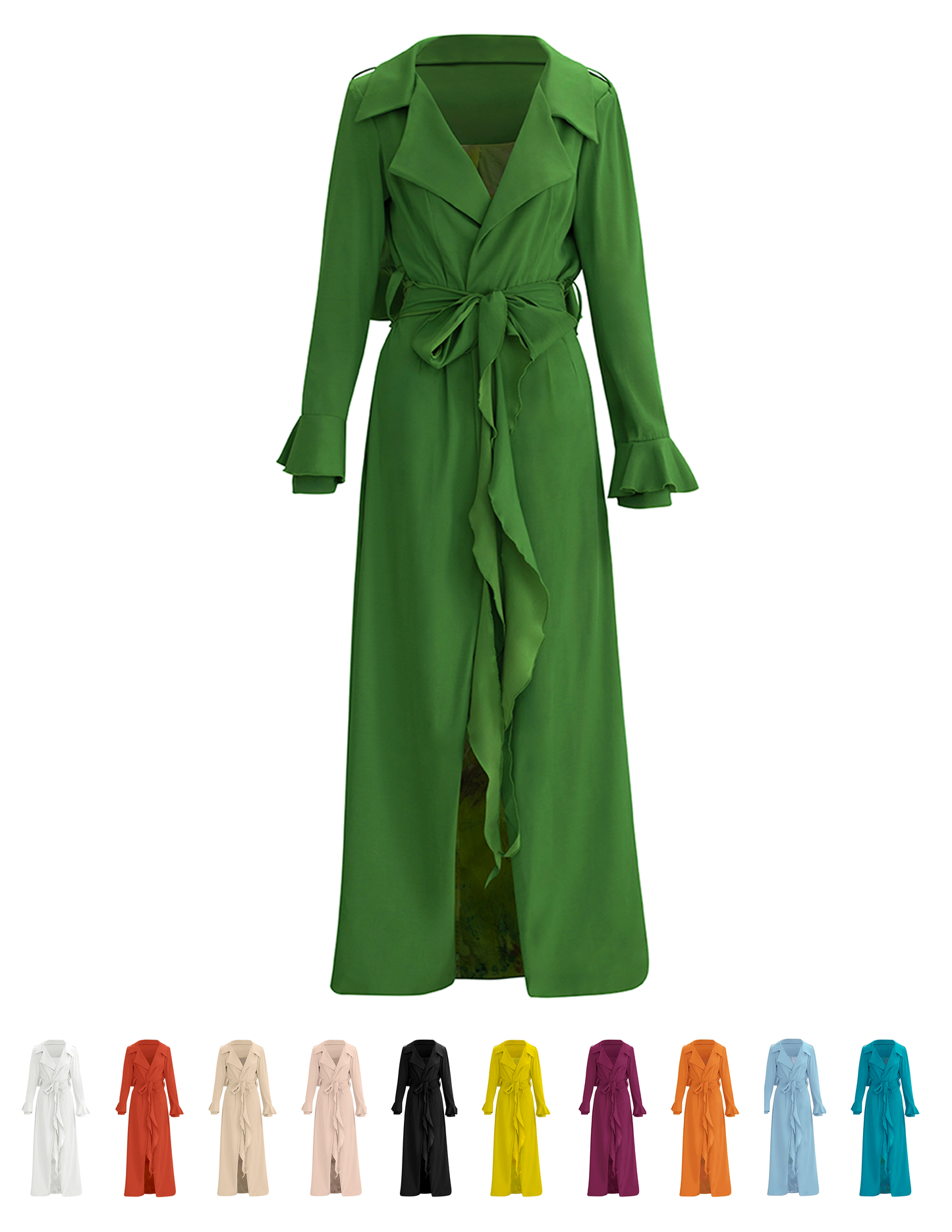 MADE TO ORDER | Hand-Painted Reversible Multiway Wearable Art Trench Coat 2025