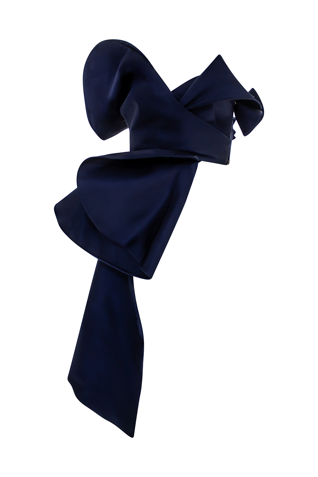 Navy Blue Top with Side Metal Teeth Zipper Enjoy a sleek fit with the side metal teeth zipper of the Sculpted Orchid top, fully self-lined for comfort and quality.