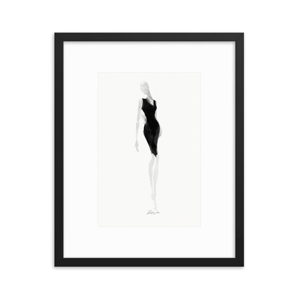 V-neck Little Black Dress