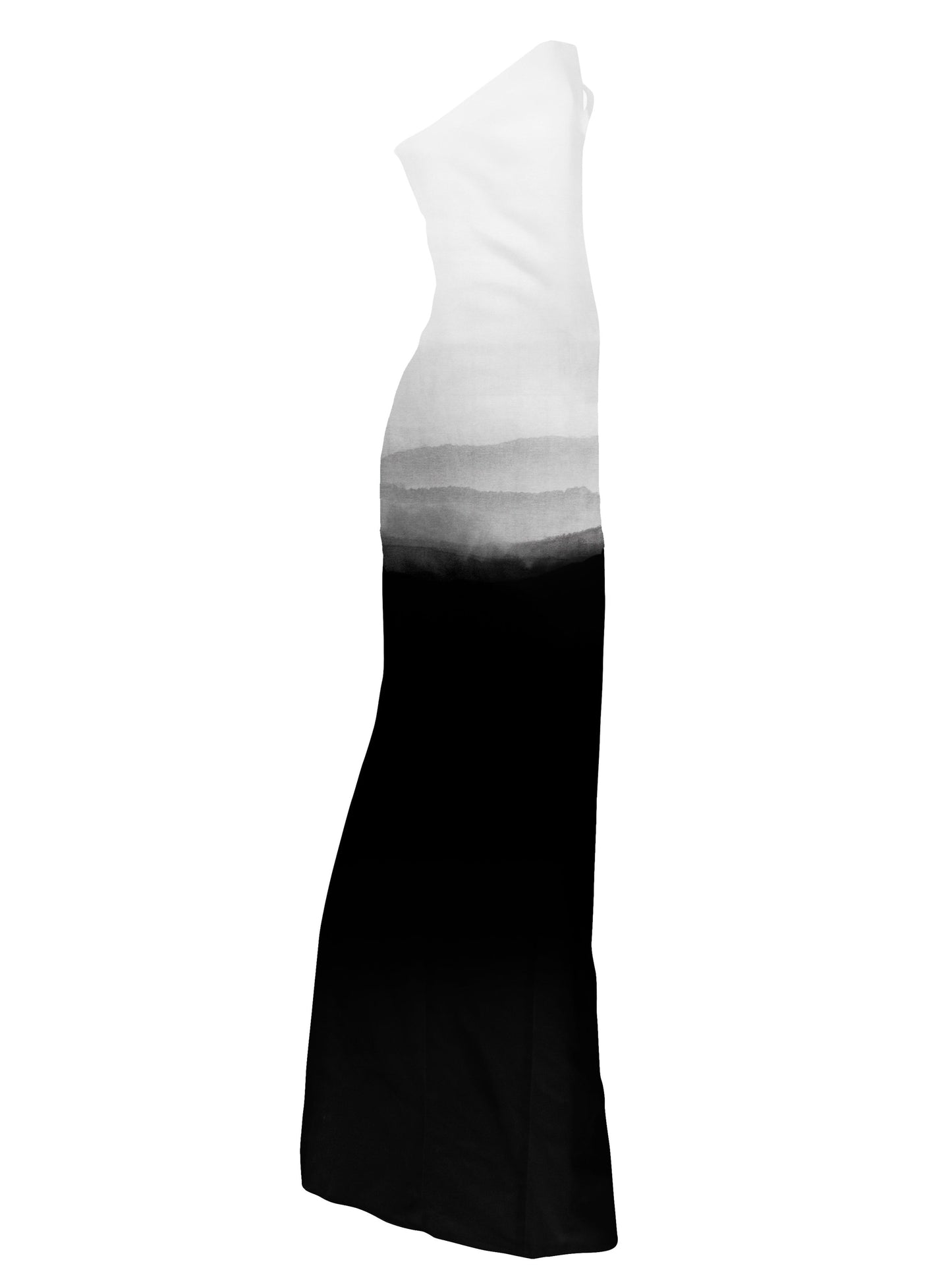 MADE TO ORDER | Ashen Ridge Asymmetrical Dress Hand-Painted 2025