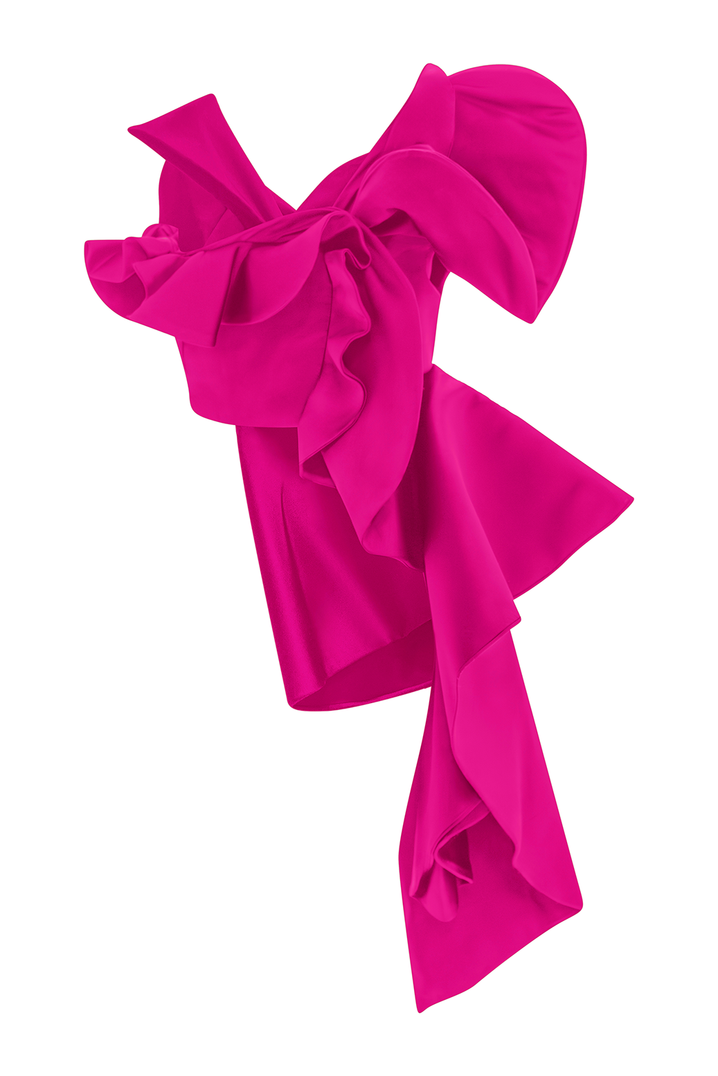 Built-in Corset Magenta Top Experience structured support with the built-in corset of the Sculpted Orchid top, ideal for making a statement at special events.