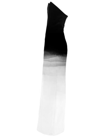 MADE TO ORDER | Ashen Ridge Asymmetrical Dress Hand-Painted 2025